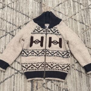 GAP Beige Star Wars Zip-Up Sweater